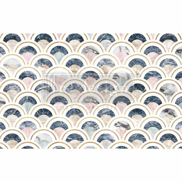 REDESIGN MULBERRY Marbled Scales 48 x 76cm / Mollies New Zealand