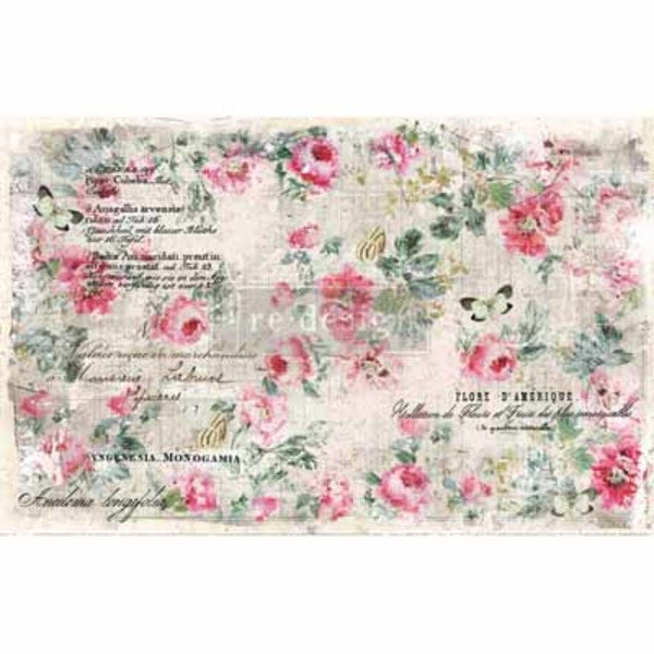 REDESIGN Rice Paper Floral Wallpaper 48 x 76cm / Mollies New Zealand