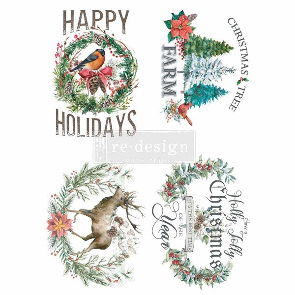 REDESIGN Transfer Holly Jolly Xmas / Mollies New Zealand