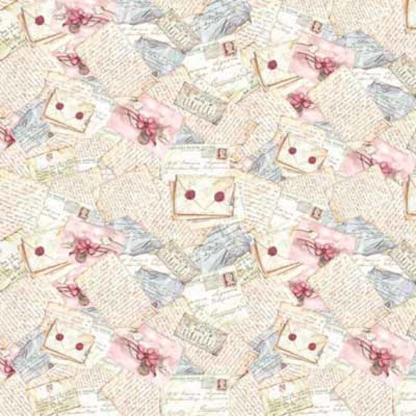 STAMPERIA Rice Paper Flowers Letter 50x50cm / Mollies New Zealand