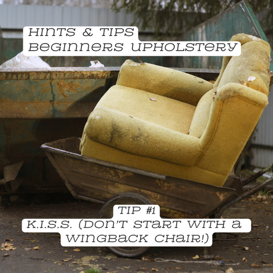 Old chair being thrown in the bin