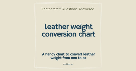 Leather Weight Conversion Chart