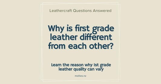 Why is first grade leather different from each other?