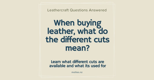 When buying leather, what do the different cuts mean?