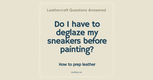 Do I have to deglaze my new sneakers before painting?