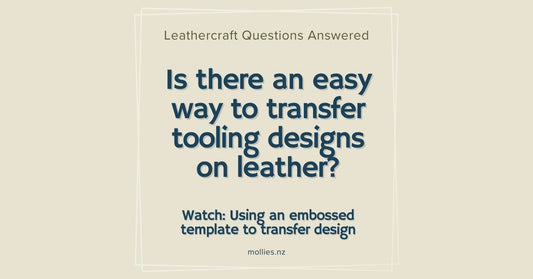 Is there an easy way to transfer tooling designs onto leather?