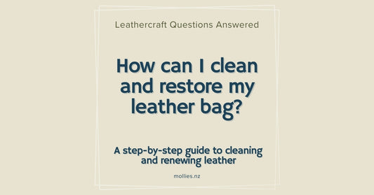 How can I clean and restore my leather bag?