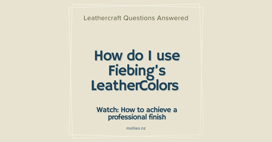 How do I use Fiebing's LeatherColors?