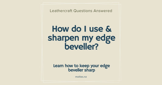 How do I use & sharpen my edge beveller?