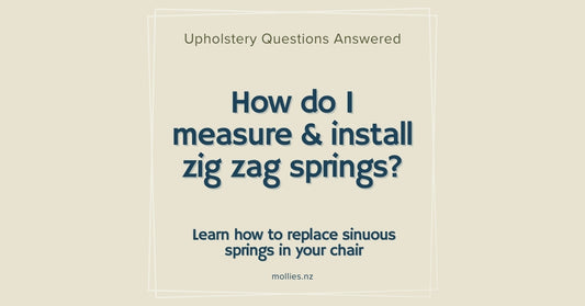 How do I measure & install zig zag springs?