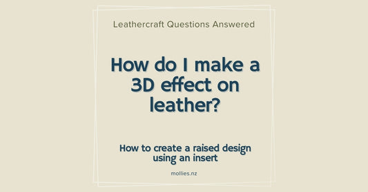 How to I make a 3D effect on leather?