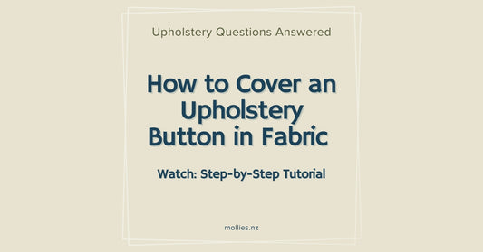 Watch: How to Cover an Upholstery Button in Fabric – Step-by-Step Tutorial