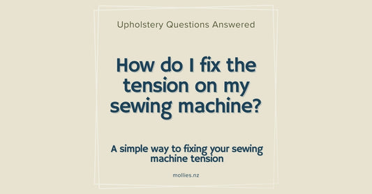 How do I fix the tension on my sewing machine?