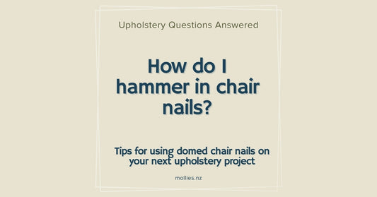 How do I hammer in chair nails?