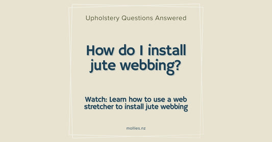 How do I install jute webbing on chair