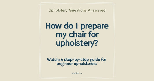 How do I prepare my chair for upholstery?