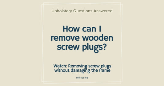 How can I remove wooden screw plugs?