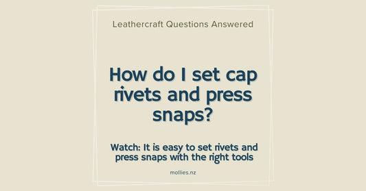 How do I set cap rivets and press snaps
