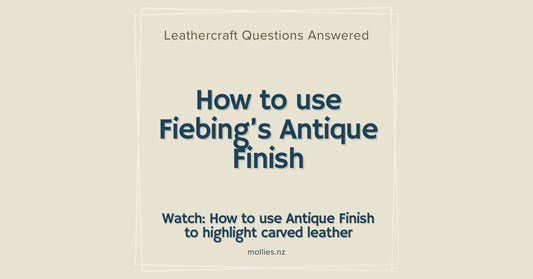 How to use Fiebing's Antique Finish