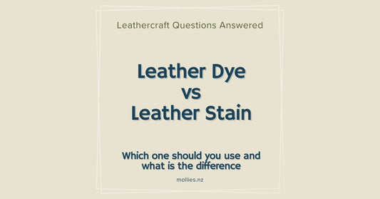Leather Dye vs Leather Stain