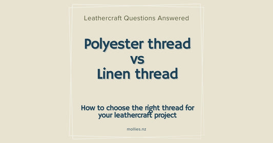 Polyester thread vs. linen thread