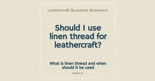 Should I use linen thread for leathercraft?