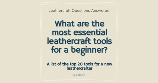 What are the most essential tools for leathercraft beginners