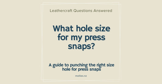 What hole size for my press snaps?