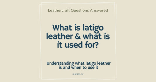 What is latigo leather and what is it used for