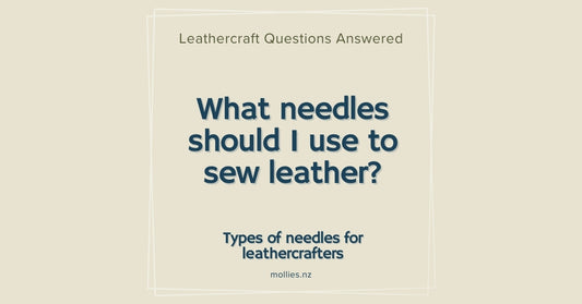 What needles should I use to sew leather?