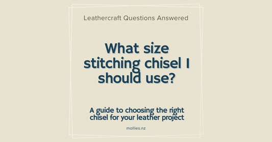 What size stitching chisel should I use?
