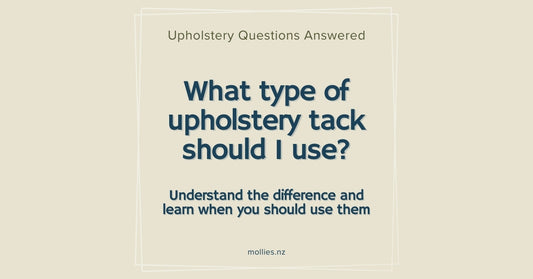 What type of upholstery tack should I use
