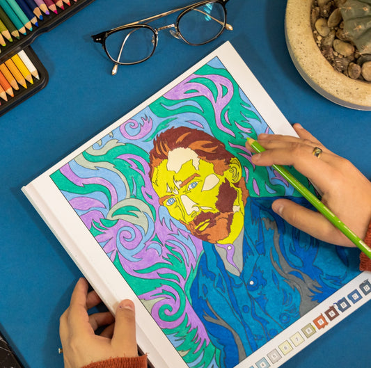 Adult colouring book. Van Gogh. Mollies Make & Create NZ