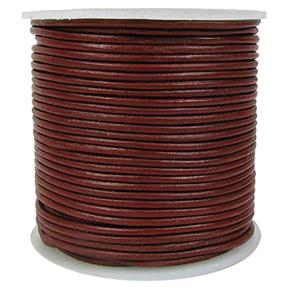 HEMPTIQUE Leather Thonging 1mm Per Meter Brown / Mollies New Zealand