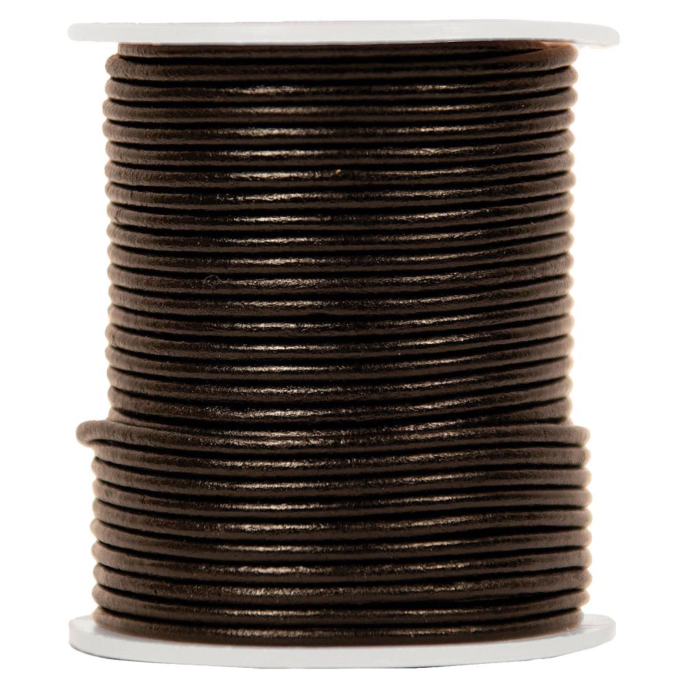 HEMPTIQUE Leather Thonging 2mm Per Meter Black / Mollies New Zealand