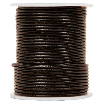 HEMPTIQUE Leather Thonging 2mm Per Meter Black / Mollies New Zealand