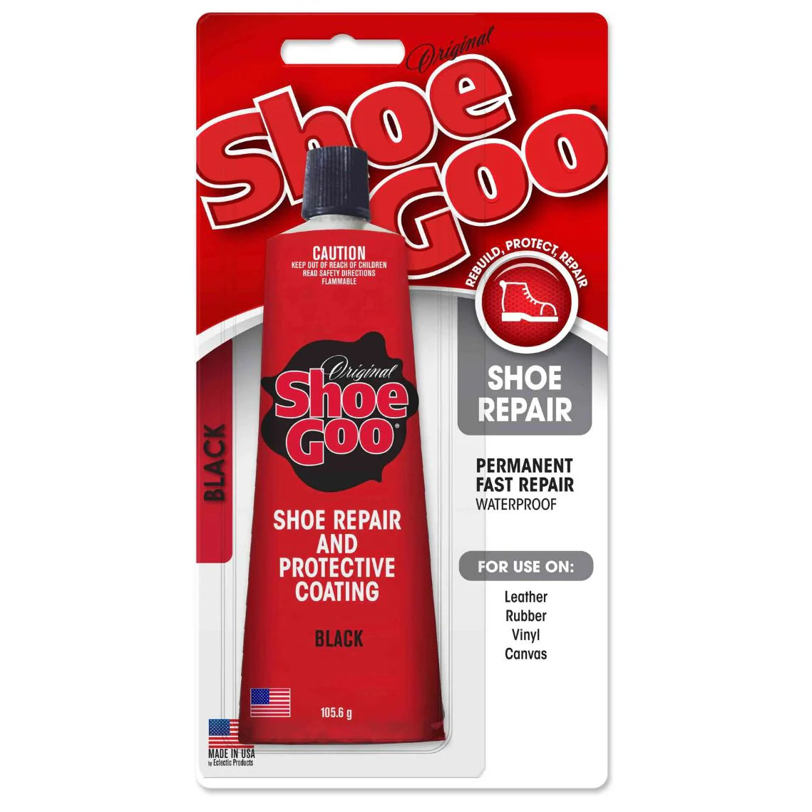SHOE GOO Shoe Repair & Waterproofer 105gm Black / Mollies New Zealand