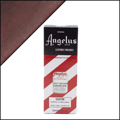 ANGELUS Leather Dye Light Brown 90ml / Mollies New Zealand