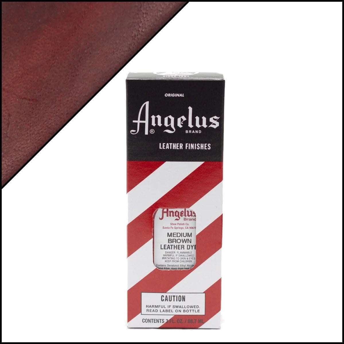 ANGELUS Leather Dye Medium Brown 90ml / Mollies New Zealand