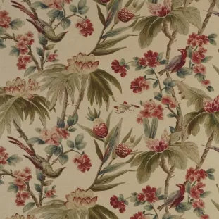 Warwick Fabric Bird & Blossom (Ind) | Mollies Make And Create NZ