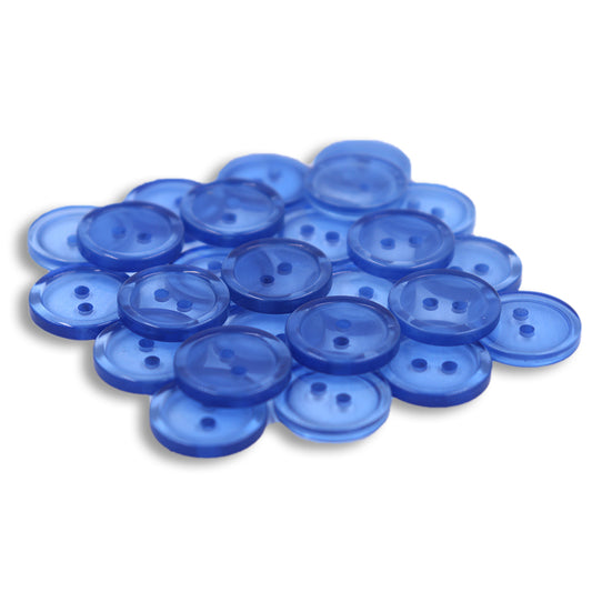 SULLIVANS Button 2-Hole Clear Blue / Mollies New Zealand