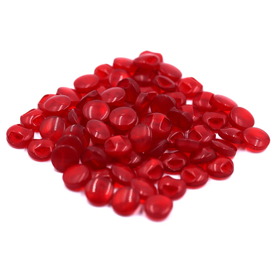 SULLIVANS Button Shanked Red 7mm | Mollies Make And Create NZ