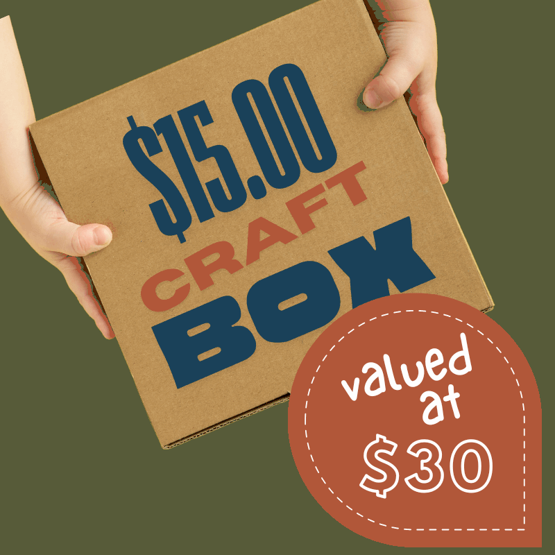 Mystery Craft Box (6-11yrs) $15 Box (RRP $30) Kids 6-11yrs / Mollies New Zealand