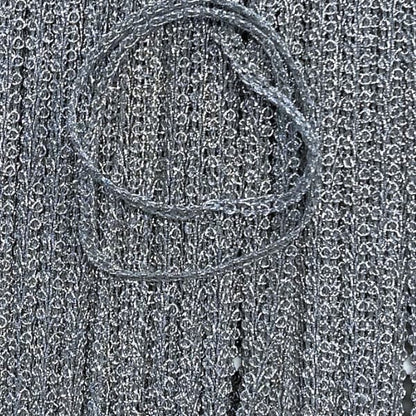 GIMP BRAID French 8mm Metallic Silver / Mollies New Zealand