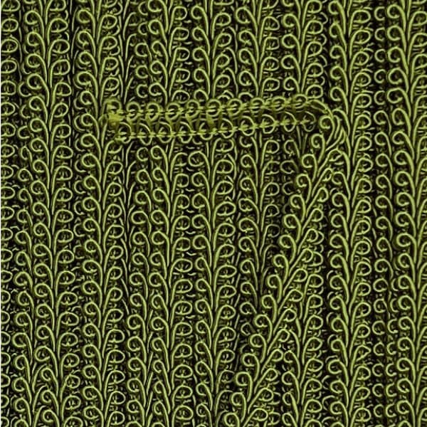 GIMP BRAID French 10mm Moss / Mollies New Zealand