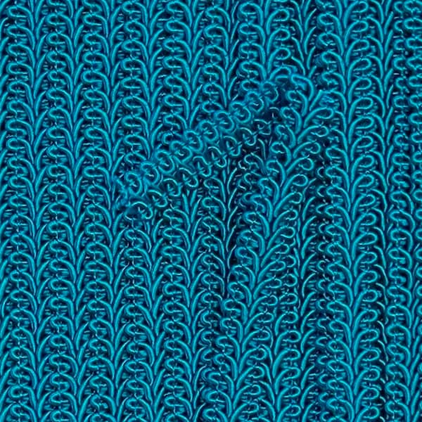 GIMP BRAID French 12mm Kingfisher / Mollies New Zealand