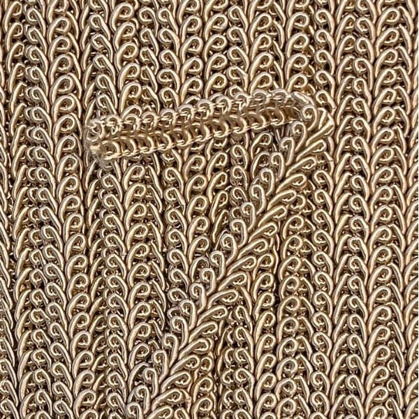 GIMP BRAID French 12mm Beige Gold / Mollies New Zealand