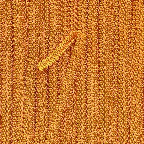 GIMP BRAID French 8mm Orange Gold / Mollies New Zealand