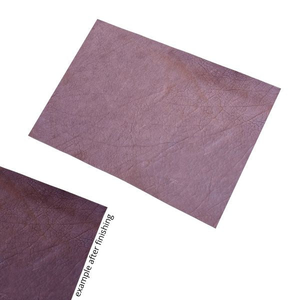 LEATHER / Shrunken Chrome Tan Cut Panel 5-6oz Washed Coffee / Mollies New Zealand