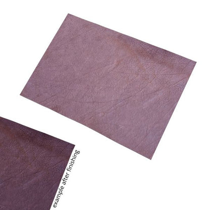 LEATHER / Shrunken Chrome Tan Cut Panel 5-6oz Washed Coffee / Mollies New Zealand